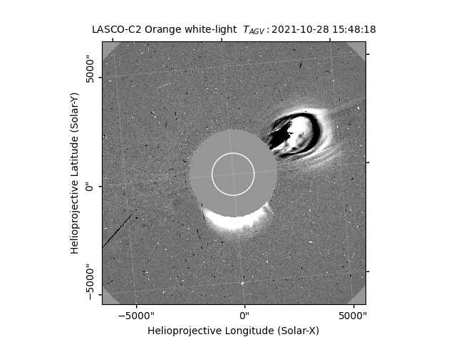 LASCO-C2 Orange white-light  $T_{AGV}:$2021-10-28 15:48:18